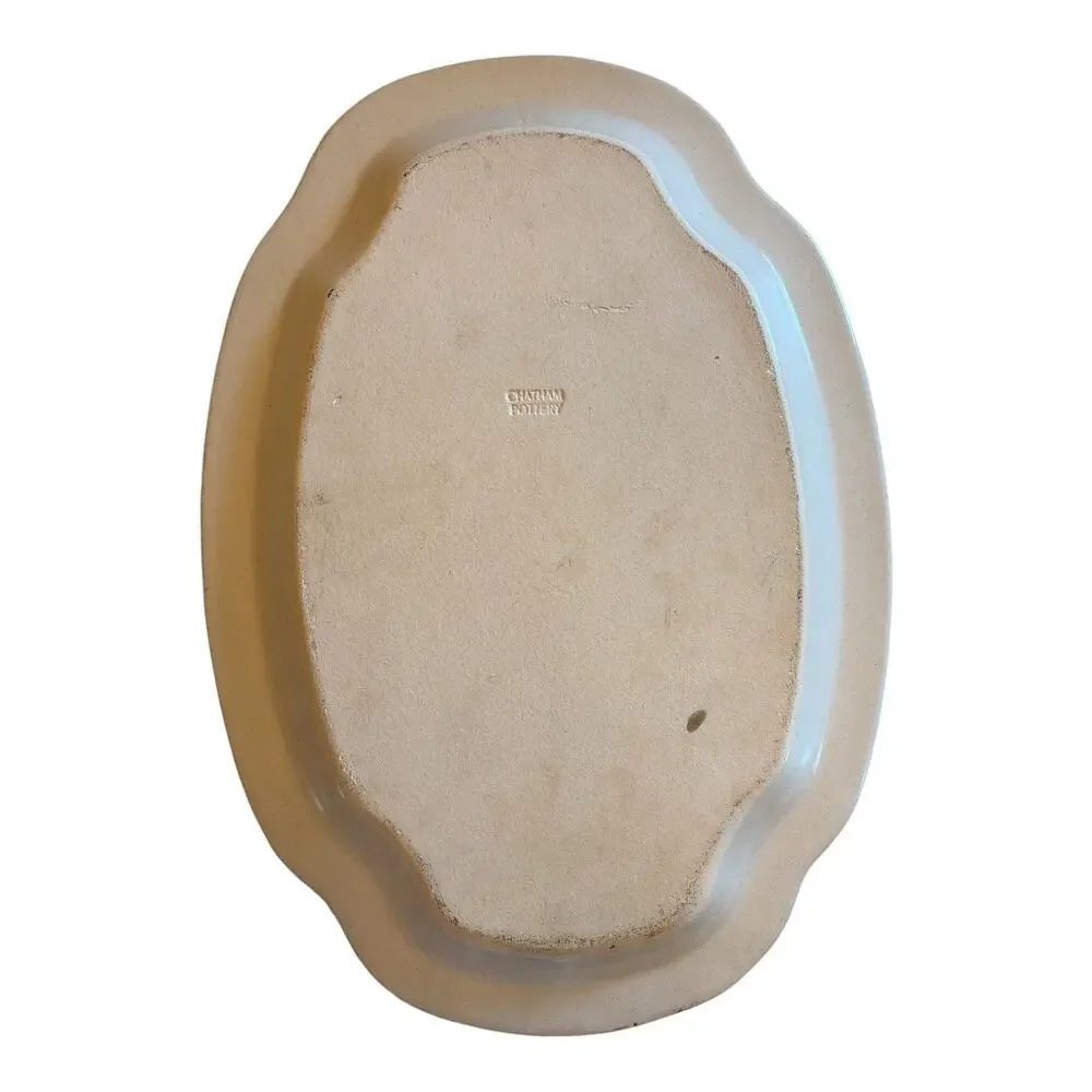 Chatham Pottery Cape Cod Vintage Stoneware Serving Platter